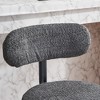 NicBex 27.1"Counter Height Swivel Bar Stools with Bouclé Upholstery,Set of 2,Modern Counter Stools,Chic Velvet Chairs for Kitchen&Dining Room - 2 of 4