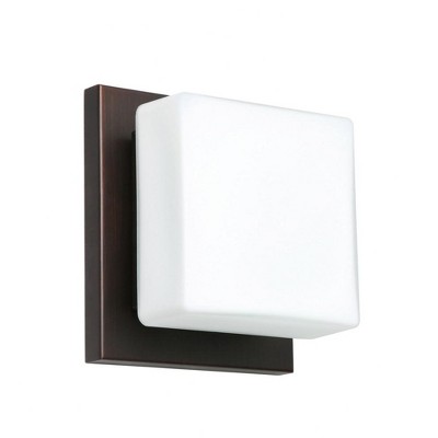 Besa Lighting Alex 1 - Light Vanity in  Bronze