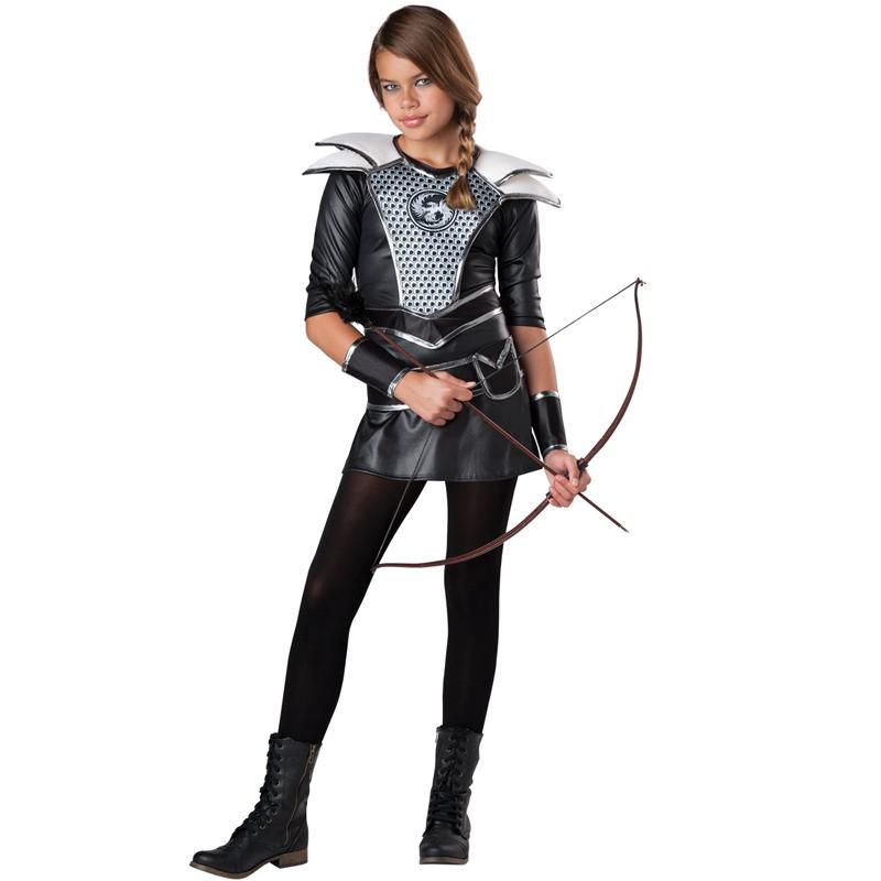 InCharacter Midnight Huntress Tween Costume, Small (8-10), 1 of 2
