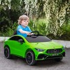 Qaba Mercedes-Benz AMG CLA 45 Licensed 12V Kids Ride on Car, Kids Electric Car with Remote Control, Suspension, LED Lights, Music Horn, Green - 2 of 4