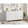 3 Dresser for Bedroom, 29" Tall Dresser, Modern Tall Drawer Dresser with Storage, Wooden Closet Dressers Chest of Drawers, White - 4 of 4