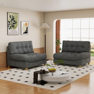 Reversible Sectional Sofa-U-Shaped Design with Ottoman & Washable Cover - 1 of 4