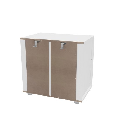 Madison White Modern 2 Drawer Nightstand