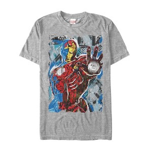 Men's Marvel Iron Man Eclectic Poster T-Shirt - 1 of 4