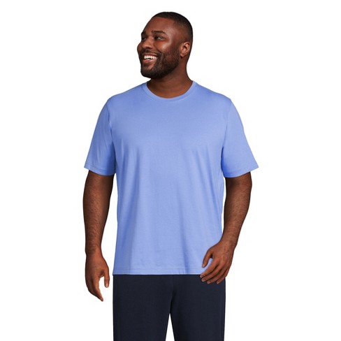 Lands' End Men's Big and Tall Super-T Short Sleeve T-Shirt - 2X Big Tall -  Chicory Blue