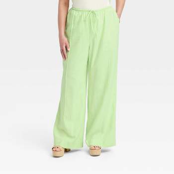 Women's High-rise Cropped Wide Leg Sweatpants - A New Day™ Light
