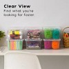 5 Qt Plastic Storage Bins with Lids, Stackable Totes, Containers, Clear, 20Pk - 4 of 4