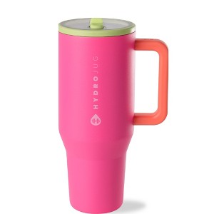 HydroJug Traveler - Water Bottle with Handle & Flip Straw - Leak Resistant Tumbler, Insulated, Stainless Steel & Rubber Base - 1 of 4