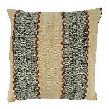 Saro Lifestyle Saro Lifestyle Striped Cotton Pillow Cover With Striped Design