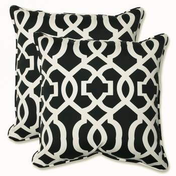 Geometric 2pc Outdoor Decorative Throw Pillows - Pillow Perfect