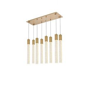 Elegant Lighting Weston 8 - Light Pendant in  Satin Gold - 1 of 4