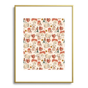 Dash and Ash Woodland Friends Metal Framed Art Print - Deny Designs - 1 of 4