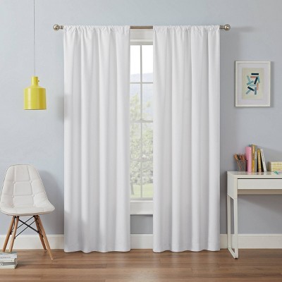 42x63 Kenna Blackout Thermaback Kids' Curtain Panel White - Eclipse My  Scene