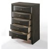 PAGED Dresser with 5 Drawers Classic Style Storage Drawers with Sleek Single Pull Knob Hardware for Living Room, Hallway, Office - 2 of 4