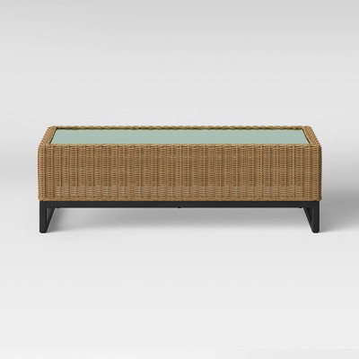 target wicker coffee table