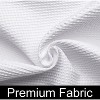 Home Mart Goods White Waffle Weave Geometric Washable Thick Fabric Shower Curtain - 70" x 72" - 4 of 4
