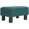 NicBex Linen-Like Storage Ottoman Cube Tufted Footrest with Plastic Legs for Bedroom and Living Room, Green - 3 of 4