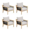 Nathan James 4pc Freya Bohemian Outdoor Arm Chairs - 3 of 4