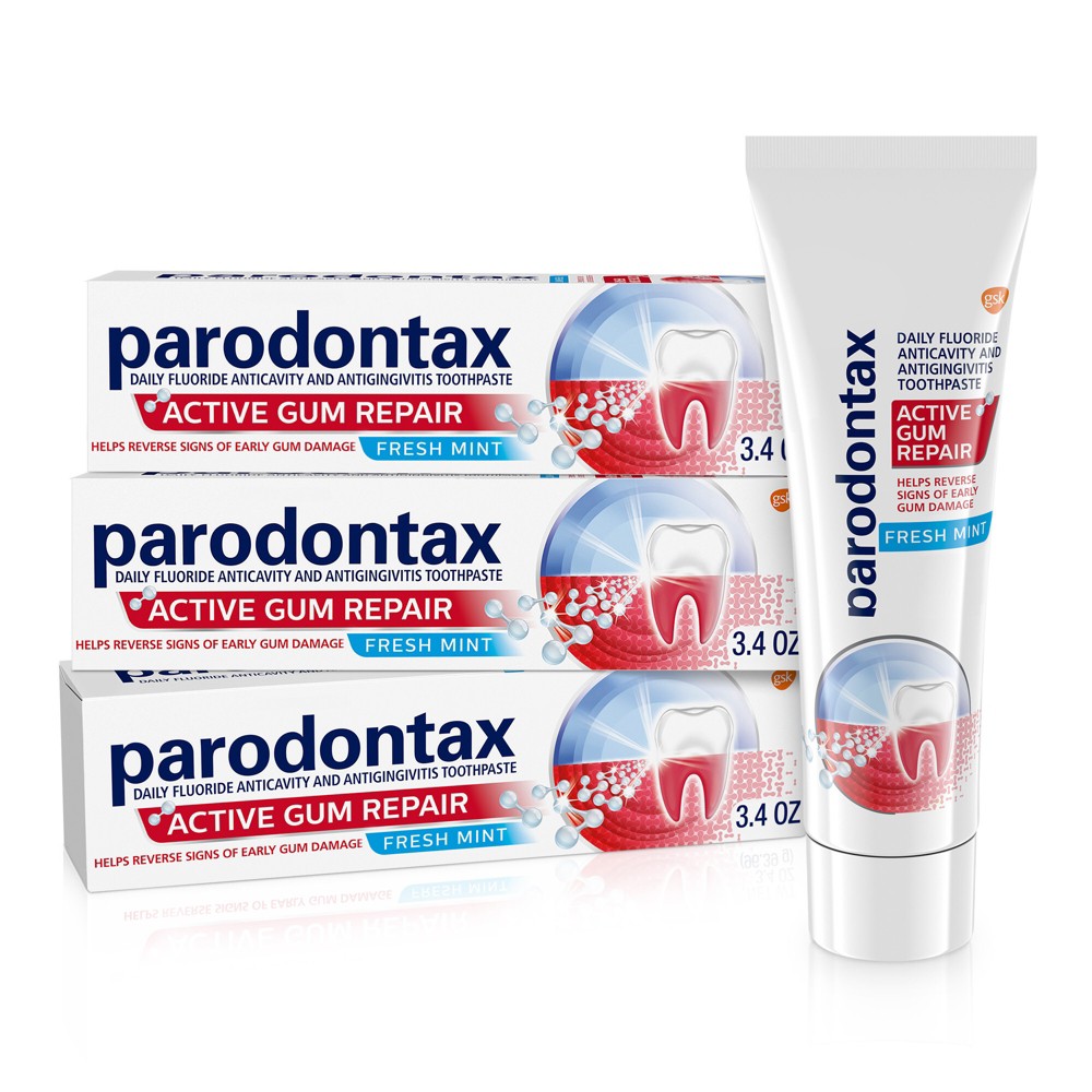 Photos - Toothpaste / Mouthwash Parodontax Active Gum Repair Toothpaste - 3.4oz/3pk 