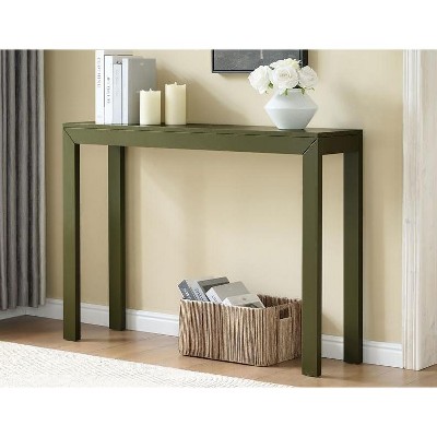 Kings Brand Furniture Russel Console Table – Slim, minimalist table for entryways, hallways, or behind the couch