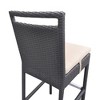 PAGED Patio Dining Chairs Aluminum Frame Swivel Outdoor Chair with Cushions for Poolside, Balcony - 2 of 4