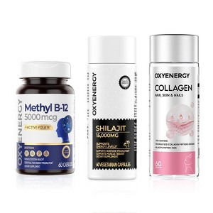 OXYENERGY Methyl B12, Collagen & Shilajit Bundle - 1 of 1