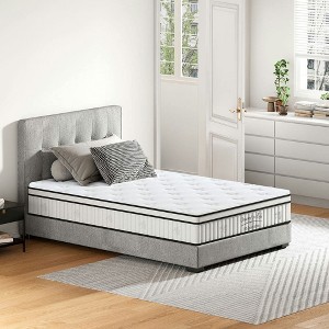 Resenkos Queen Mattress, 10 Inch Hybrid Queen Mattress in a Box, Individual Pocket Spring Bed Mattress, Medium Firm Mattress - 1 of 4