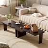 Nesting Modular Coffee Table Set with Rectangle Splicing Design,41.7'' Multifunctional Living Room Table-Baofuwish - 3 of 4