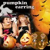 Halloween Pumpkin Earrings for Women Long Tassels Smiling Face Pumpkin Inlaid rhinestones Drop Earrings Halloween Jewelry - 2 of 4