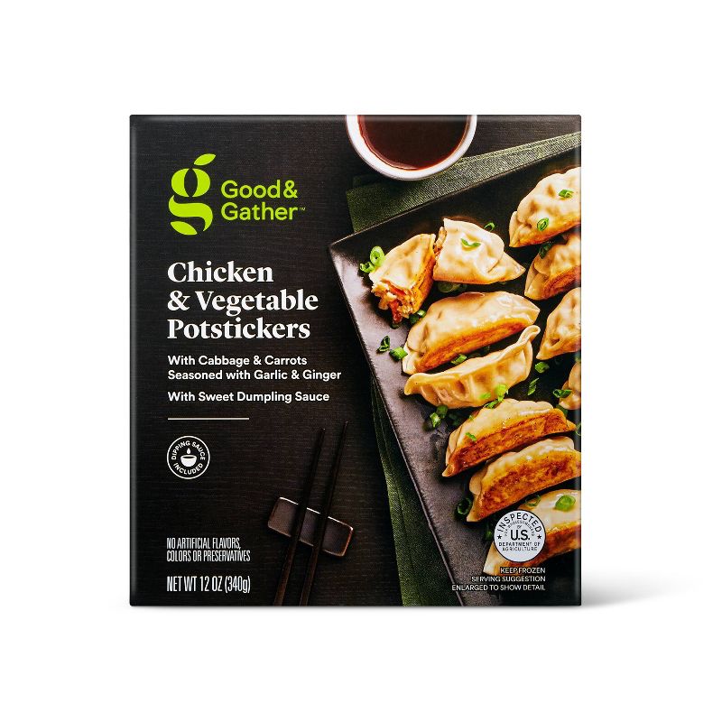 Frozen Chicken and Vegetable Potstickers - 12oz - Good &#38; Gather&#8482;, 1 of 5