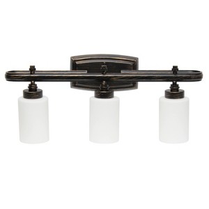 3-Light Essentix Contemporary Vanity Uplight Downlight Wall Mounted Fixture - Lalia Home - 1 of 4