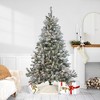 Northlight 6' Prelit Artificial Christmas Tree Flocked Balsam Pine - Clear Lights - 2 of 4