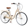 Aukfa Women's Beach Cruiser Bike 24 Inch ， 7 Speed with Dual V Brakes and Adjustable Seat, Adult City Bike - 3 of 4