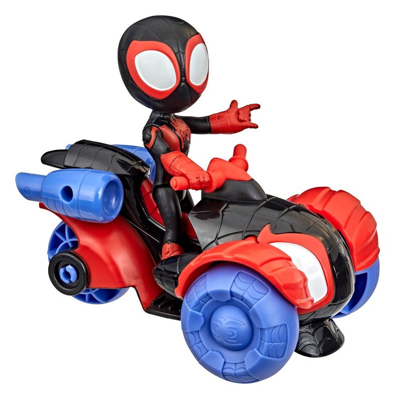 Marvel Spidey and His Amazing Friends Miles Morales Techno-Racer, 6 of 11