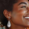 Ross-Simons Mother-Of-Pearl Doublet Drop Earrings With 5.80 ct. t.w. Swiss Blue Topaz and 1.60 ct. t.w. Iolites in Sterling Silver - 2 of 4