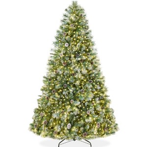Best Choice Products Pre-Lit Frosted Scotch Pine Christmas Tree w/ 2-In-1 LED Lights - 1 of 4