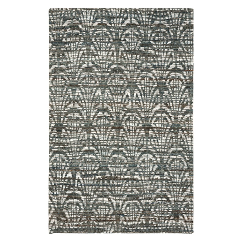 3'x5' Geometric Woven Accent Rug Slate/Ivory - Safavieh