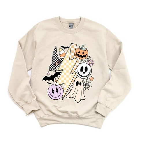 Simply Sage Market Women's Graphic Sweatshirt Lightning Bolt Halloween ...