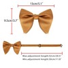 INSPIRE CHIC Men's Pre-tied Adjustable Satin Bow Tie - 3 of 4