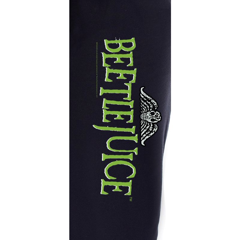 Beetlejuice Women's Show Movie Logo Sleep Jogger Pajama Pants Black, 3 of 4
