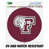 Fordham University Primary Logo Automotive Car Window Locker Circle Bumper Sticker - 2 of 4