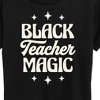 Women's - Instant Message - Black Teacher Magic Short Sleeve Graphic T-Shirt - 2 of 4
