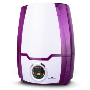 Air Innovations 1.37 Gal Ultrasonic Cool Mist Humidifier with Aroma Tray Purple: 4 Settings, No Filter, 70-Hour Run Time - 1 of 4