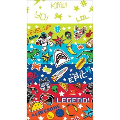 Amscan Epic Party 54"x102" Plastic Table Cover