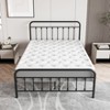 Sapphtopaz Bed Frame Metal Platform Bed with Victorian Style Headboard, Metal Slats Bedroom Furniture, No Box Spring Needed - 4 of 4