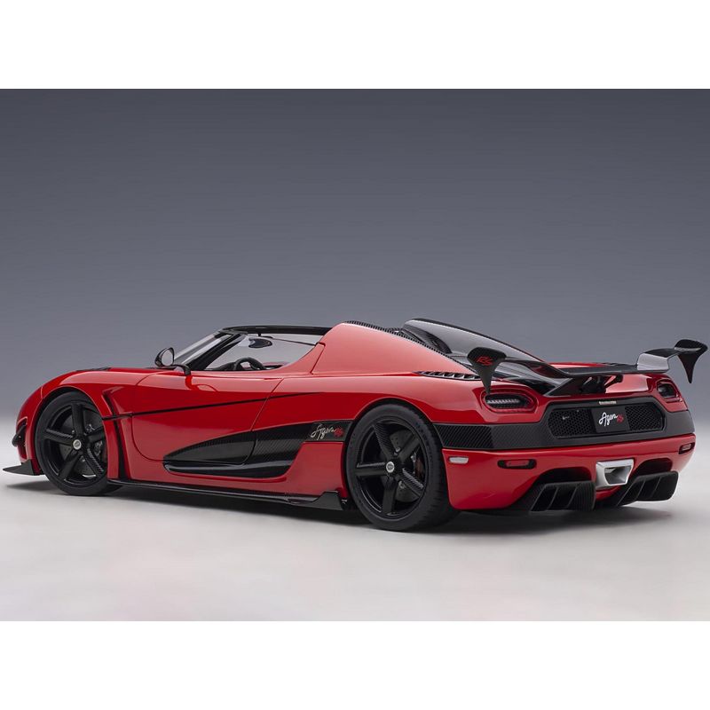 Koenigsegg Agera RS Chili Red with Black Accents 1/18  Model Car by Autoart, 4 of 6