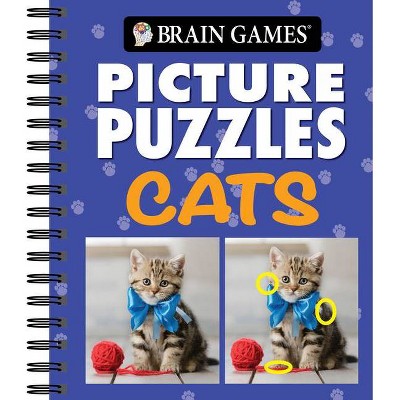 Brain Games - Picture Puzzles: Cats - by  Publications International Ltd & Brain Games (Spiral Bound)