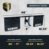 Tow Tuff 18 x 24 Inch Universal Hitch Mount Rubber Rear Splash Guard Towing Mud Flaps with Width and Height Adjustments Fits 2 Inch Hitches, Black - 3 of 4
