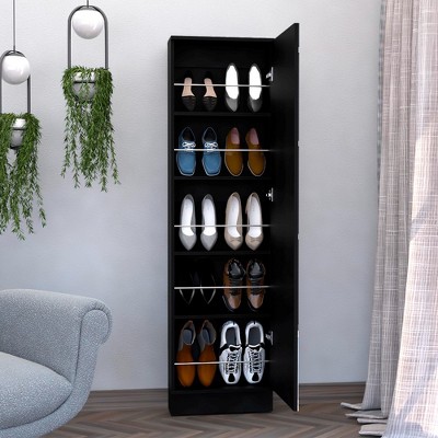 VYNXARIA 67" Shoe Rack with Mirror & 5 Shelves - Stylish Storage for Up to 10 Pairs!