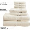 800GSM 100 Cotton Luxury Bath Towels, 8 - Piece Set, Cream Bath 30"W X 54"L, Hand 16"W X 28"L, Wash 13"W X 13"L - 4 of 4